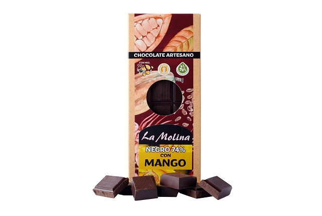 Chocolate negro artesano con Mango La Molna